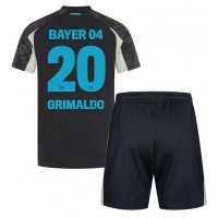 Camisa de time de futebol Bayer Leverkusen Alejandro Grimaldo #20 Replicas 3º Equipamento Infantil 2024-25 Manga Curta (+ Calças curtas)